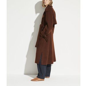 NWT Vince Belted Soft Wool Blend Lined Trench Coat